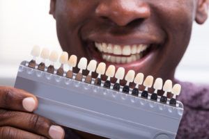Shade guide for teeth whitening