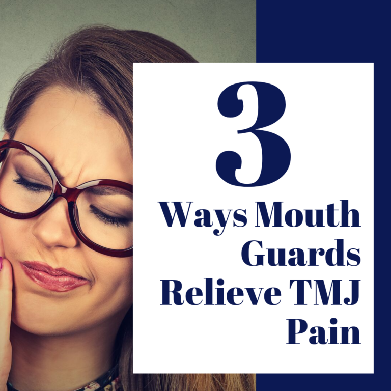 title banner for "3 ways mouth guards relieve tmj pain"